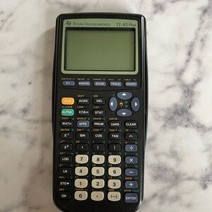 Texas Instruments TI-83 Plus Graphing Calculator - Black and White